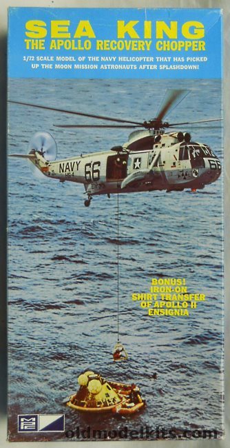 MPC 1/72 Sikorsky SH-3D Sea King Apollo Recovery Chopper With Patch, 1504-150 plastic model kit
